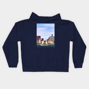 Chicago IL - Schooner on Lake Michigan Kids Hoodie